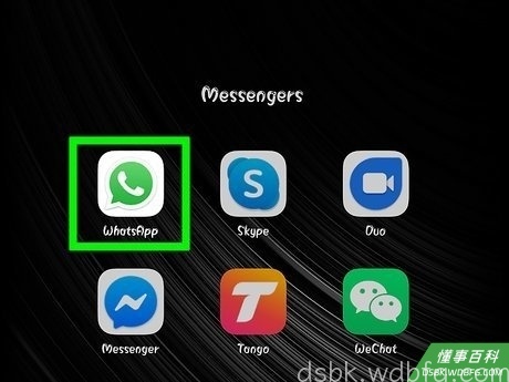 Step 3 在安卓或iOS手机上打开WhatsApp。
