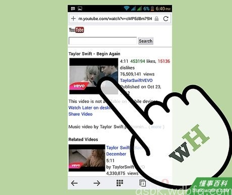Step 7 在YouTube上选择你想要下载的视频。