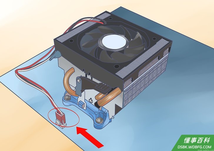 Step 3 重新连接风扇到主机板上。