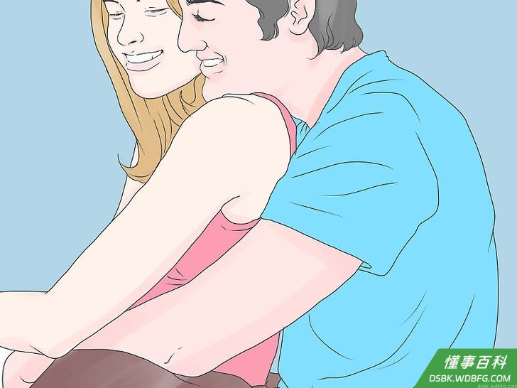 Step 2 用鼻子蹭她的鼻子。