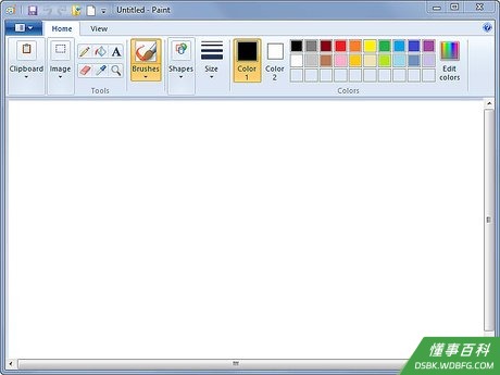 Step 1 使用Microsoft Paint作基本调整。