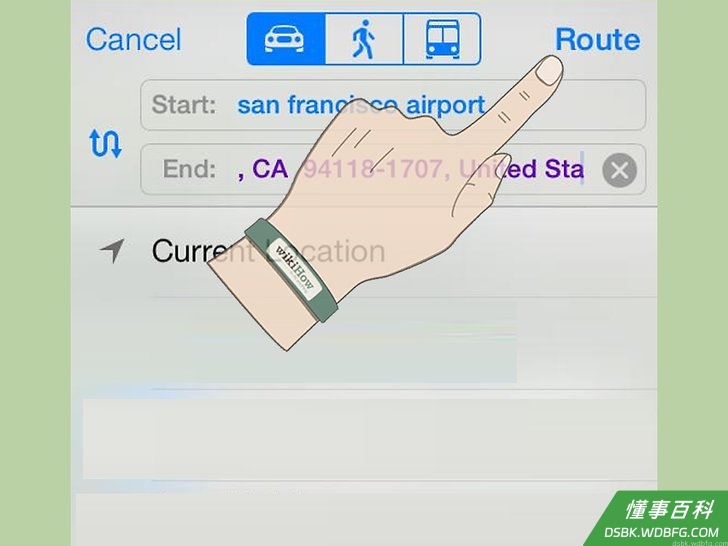 Step 4 点击“路线”，可以看到一个路线鸟瞰图。
