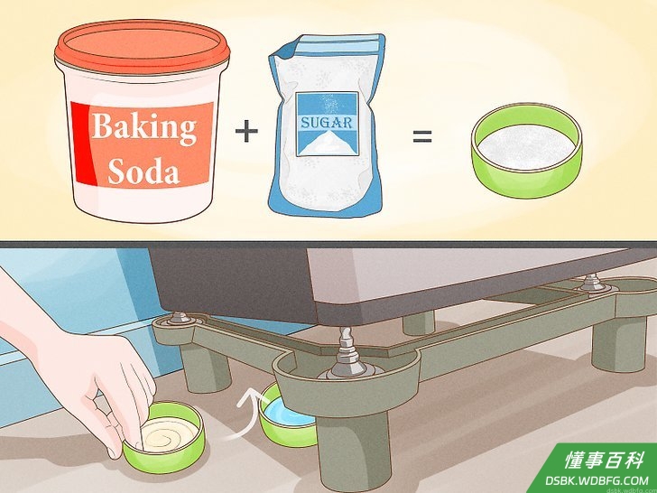 Step 4 把小苏打和白糖调成溶液。
