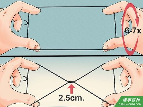 Step 4 双手将线圈绷紧。