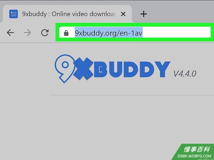 Step 3 在网络浏览器中打开 https://9xbuddy.org/en-1av...