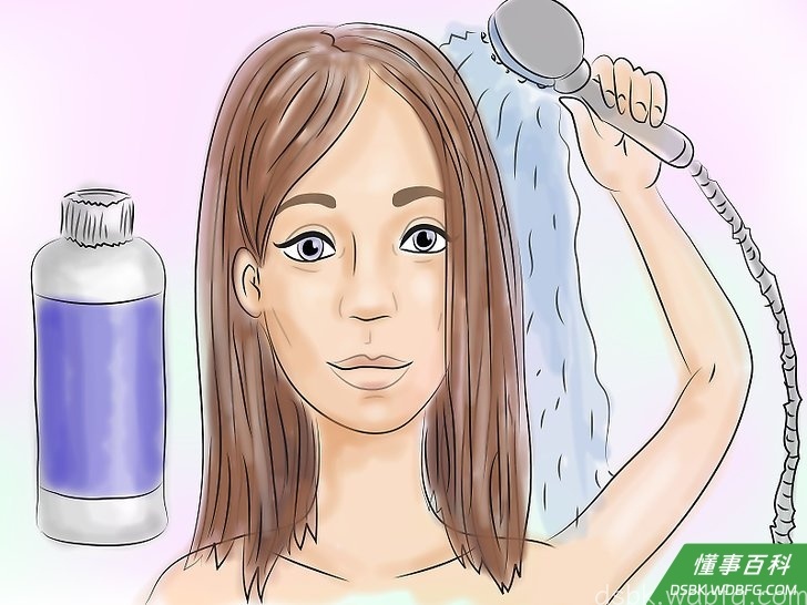 Step 1 洗头,但不要吹干。