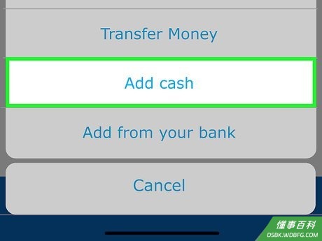 Step 4 点按添加现金。
