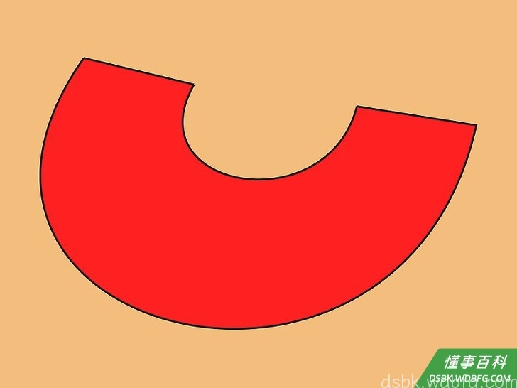 Step 1 先将一片布片铺在工作台上。