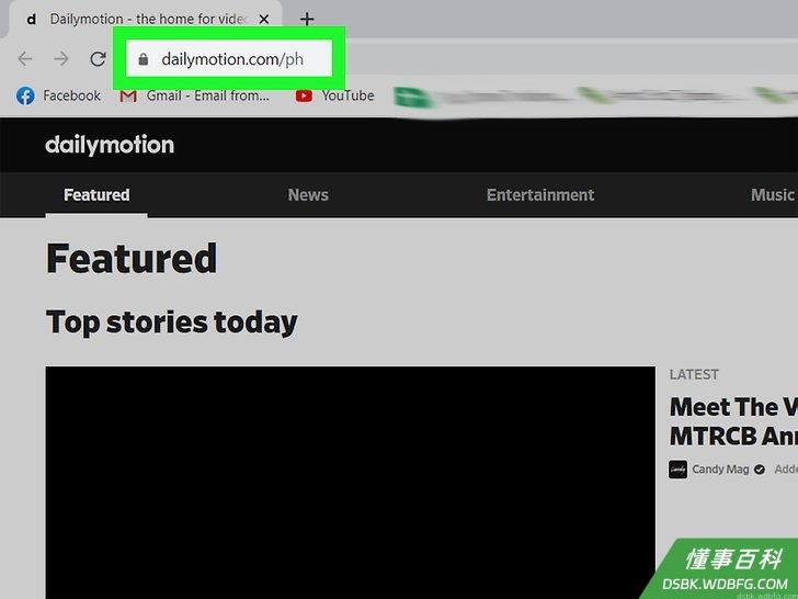 Step 1 在网页浏览器中打开Dailymotion视频。