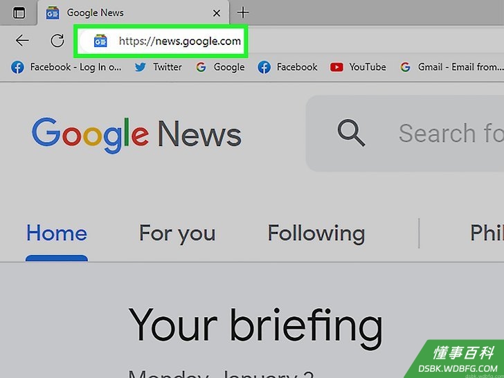 Step 6 通过Google新闻阅读最新资讯。