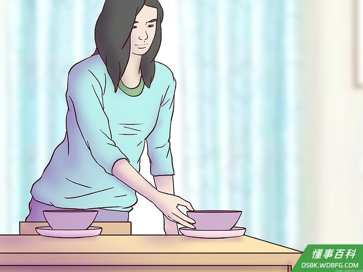 Step 3 收拾餐桌。