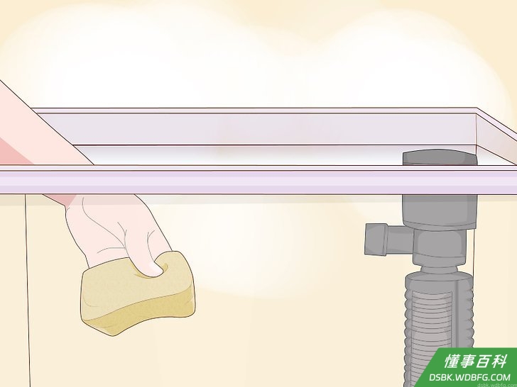 Step 3 清洁整个鱼缸,包括砂石和底砂。