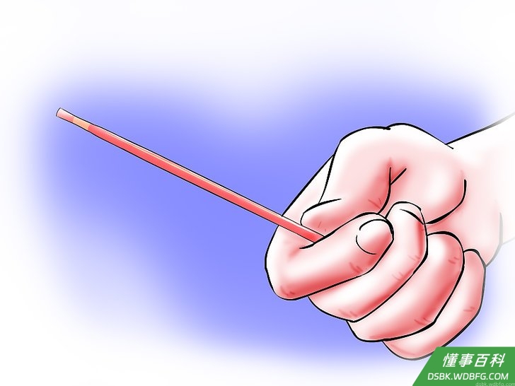 Step 5 甩动吸管，将多余的液态氮移除（当暴露在空气中的时候，液态氮会迅速变成气态）。