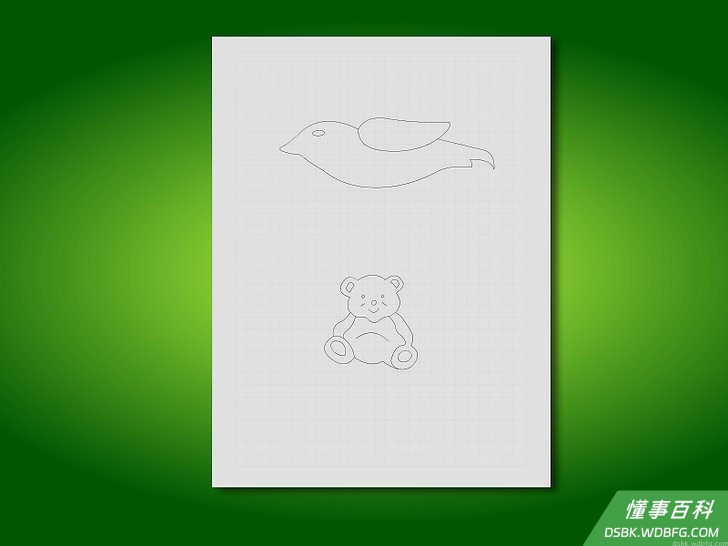 Step 1 在纸上画网格。