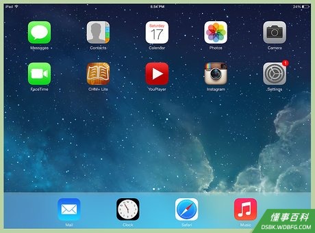 Step 1 打开你的iPad。