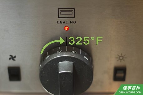 Step 1 把烤箱调到162ºC预热。
