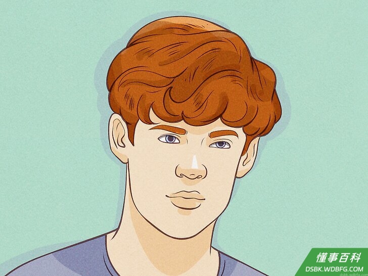 Step 2 打造凌乱的发型。