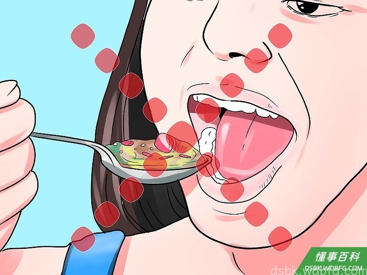 Step 6 吃饭时不要满嘴食物。
