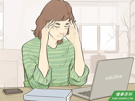 Step 3 将手放到额头上，放松自己的战斗或逃跑反应。