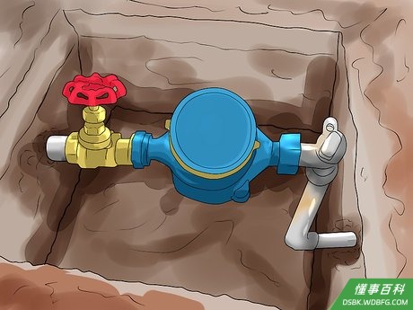 Step 2 如果你生活在温暖的地方，阀门在房子外面。