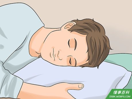 Step 4 睡觉时侧卧。