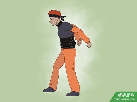 Step 3 做好开始奔跑的姿势。