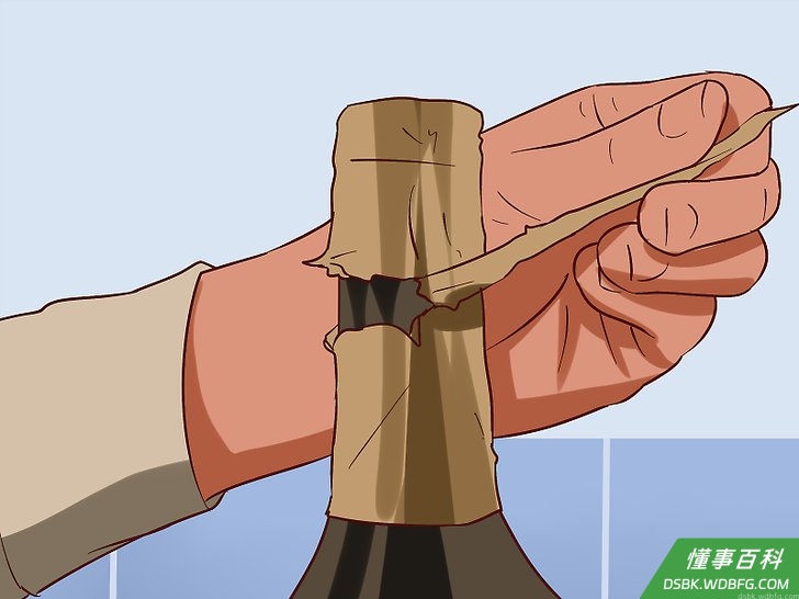 Step 2 撕掉锡箔封套。