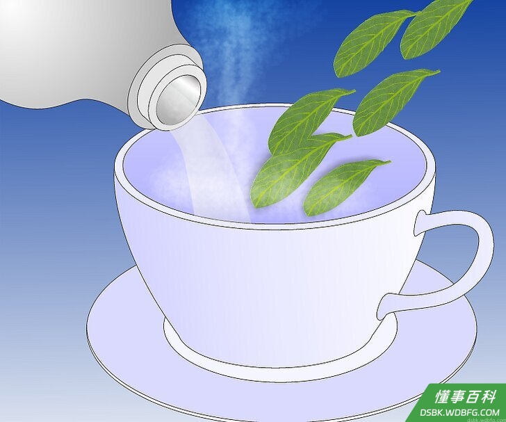 Step 2 做鼠尾草和蜂蜜花茶。