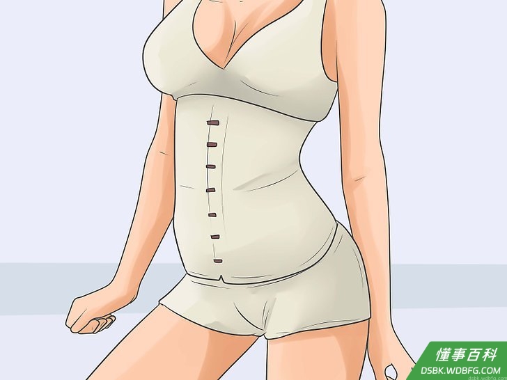 Step 2 采用当前流行的收腰束腹减肥法。