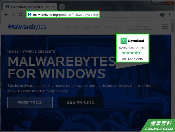 Step 1 从 这里 下载Malwarebytes，清理机子上的恶意软件。...