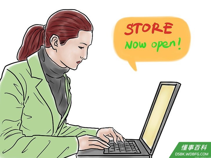 Step 3 在网上开设网店。
