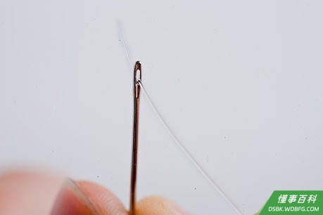 Step 5 穿针引线。