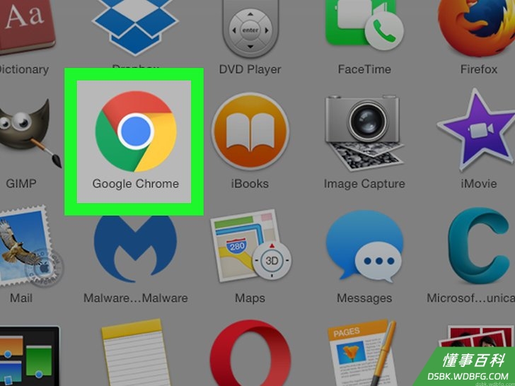 Step 1 在电脑上打开谷歌Chrome网络浏览器。