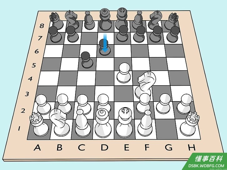 Step 2 将后前面的兵走到d6以保护中心方格。