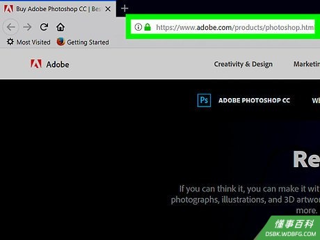 Step 1 访问Adobe网站photoshop.com/products。