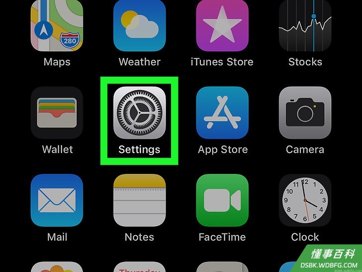 Step 1 打开iPhone设备的“设置”应用程序。