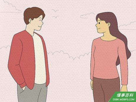 Step 3 微笑，并且保持眼神接触。