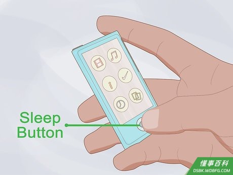 Step 1 按住睡眠/醒键。