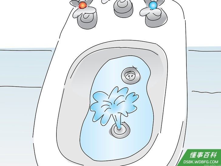Step 7 清洗坐浴盆。