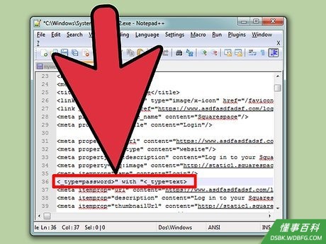 Step 5 然后仔细查看找到代码<_input name="password" type="password">...
