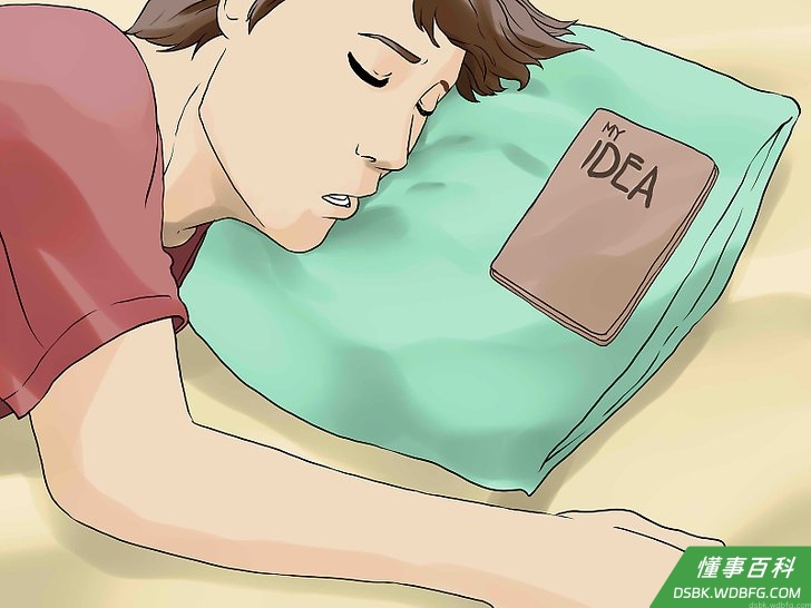 Step 4 在床边或包里放一本记录想法的笔记本。