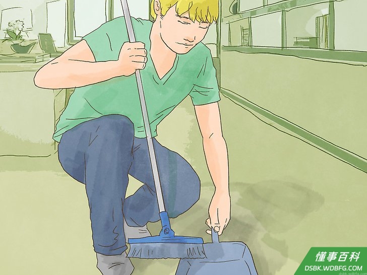 Step 6 打扫屋子。