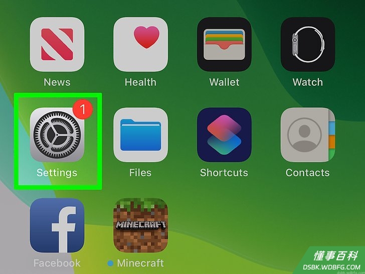 Step 1 打开iPhone或iPad的“设置”icon。