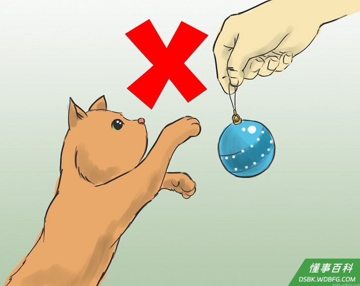 Step 5 装饰树的时候，一定不要让猫在你周围。
