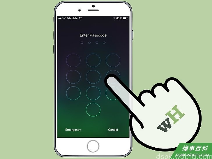 Step 1 打开iPhone。
