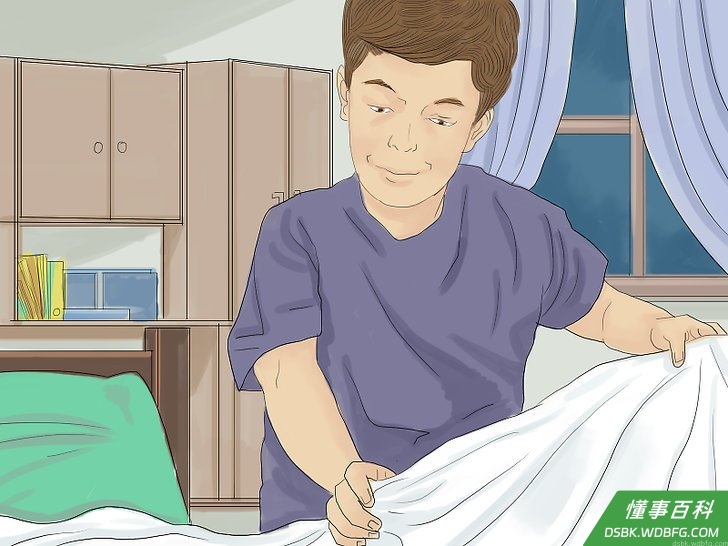 Step 2 开学前一晚打扫房间。