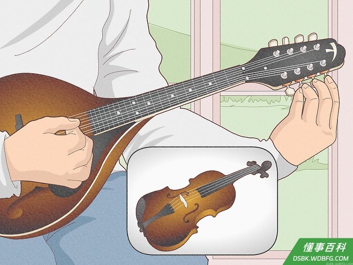 Step 1 调音方法类似于小提琴。