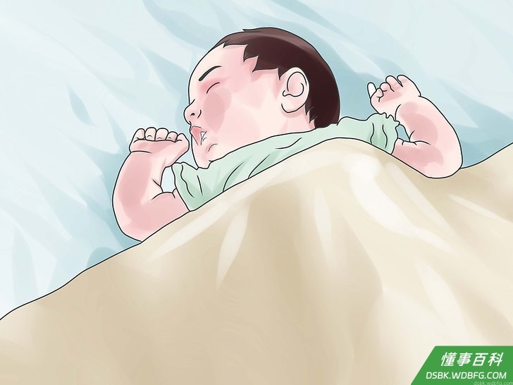 Step 3 让宝宝仰睡，可以降低婴儿猝死综合症的风险。