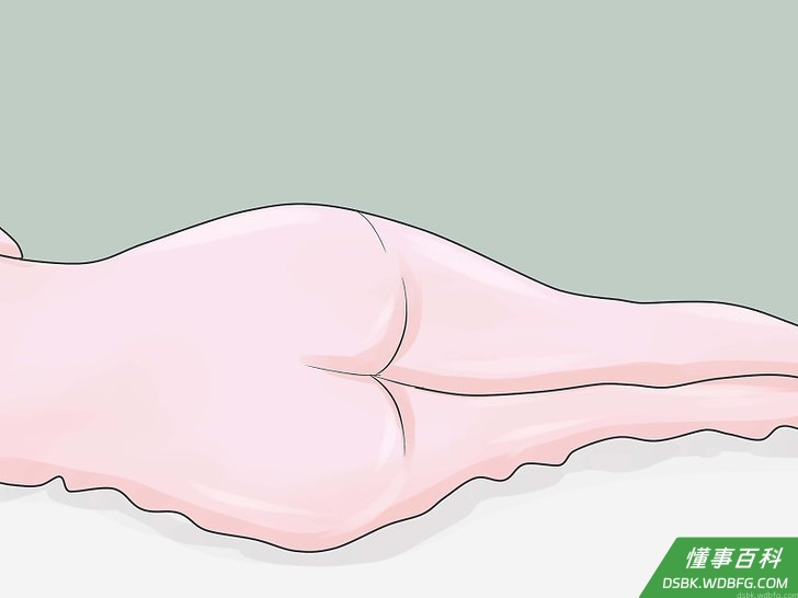 Step 4 塞入栓剂后，患者必须夹紧两臀数秒钟，以免栓剂滑出。