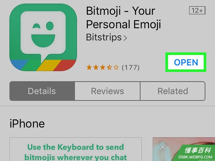 Step 2 打开“Bitmoji”程序。